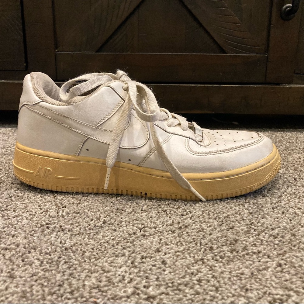 VTG Nike Air Force 1 Low GS White  - 314192-113 Kid Size 7Y; Women 8.5; 2006 - Picture 5 of 11